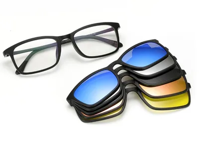 Clip On Glasses 5in1 Magnetic Eyewear