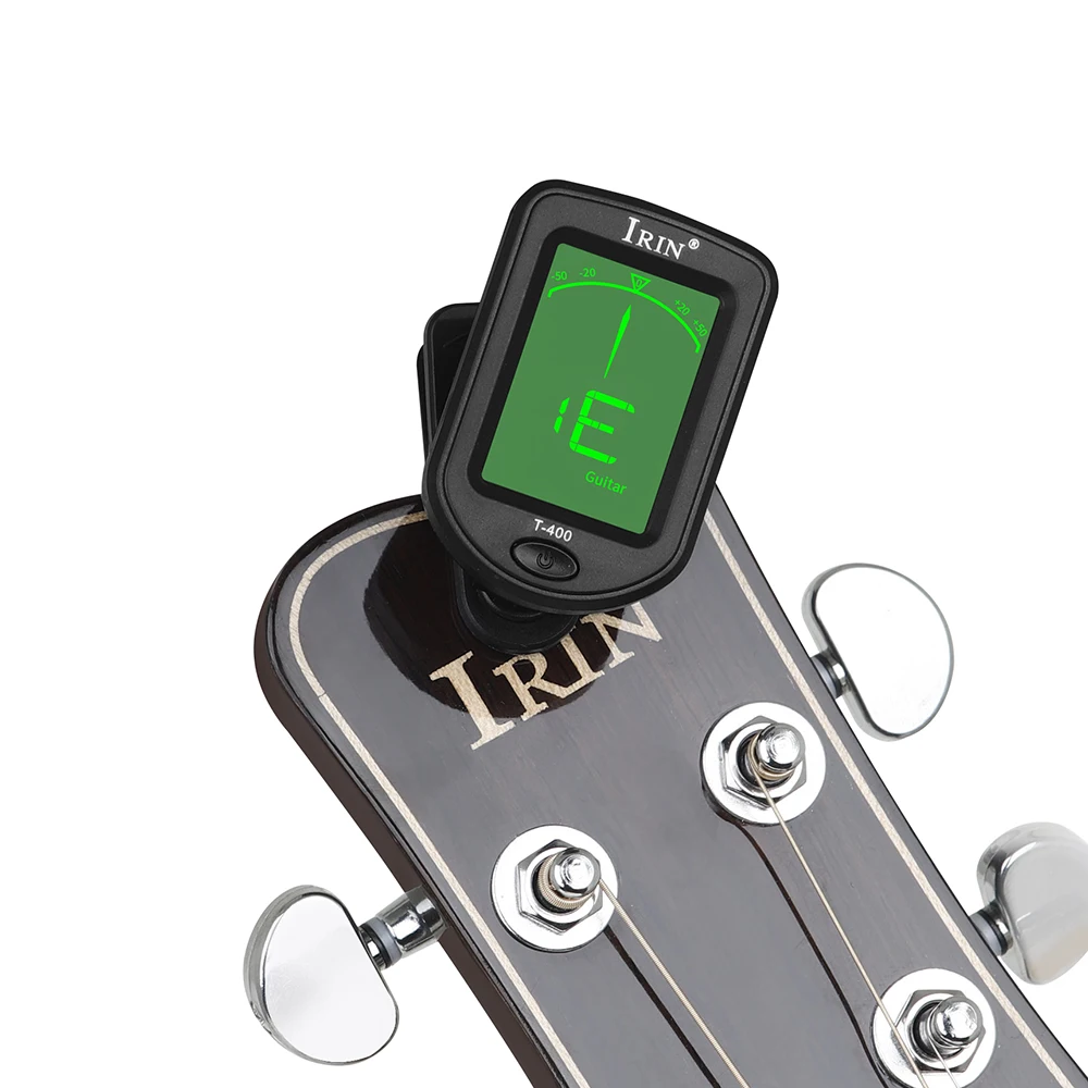 Clip On Guitar Tuner Digital Clip-On Tone Tuner for Electric Ukulele Bass Violin Universal 360 Degree Rotatable
