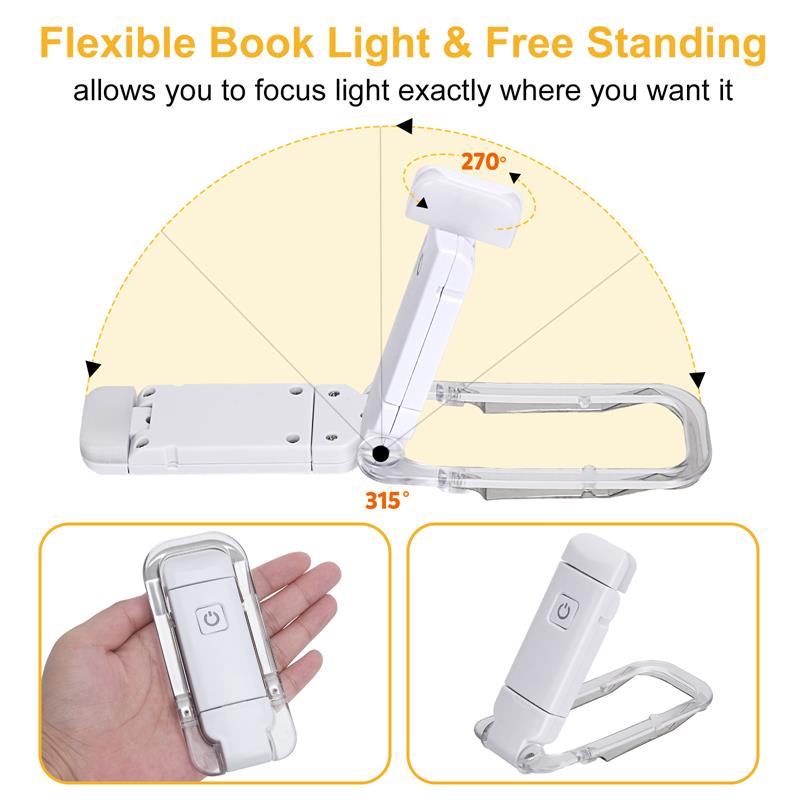 Clip On Rechargeable Book Reading Light