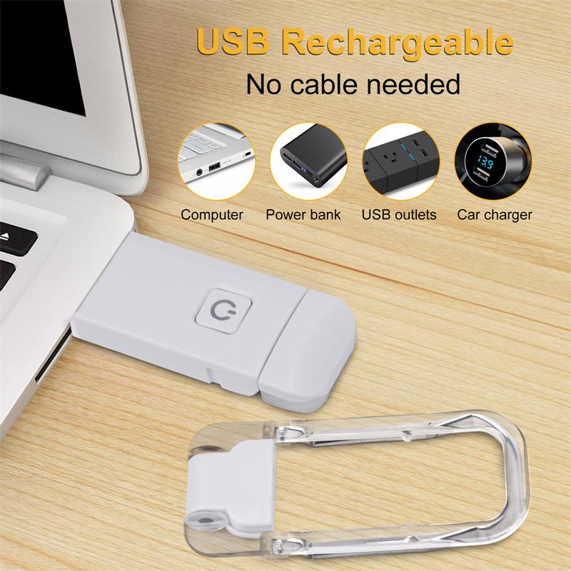 Clip On Rechargeable Book Reading Light
