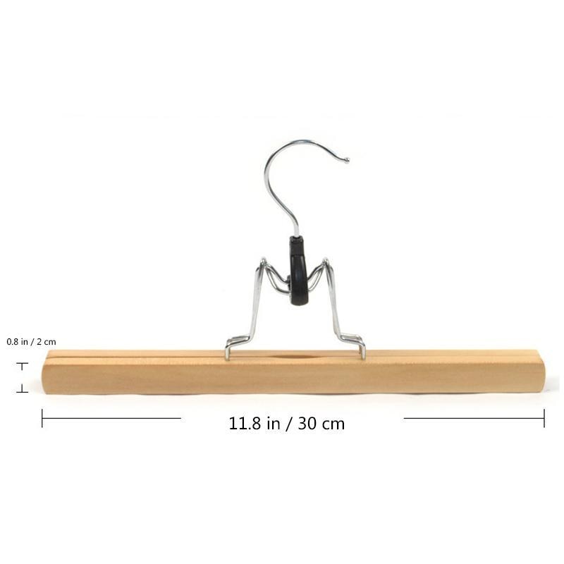 Clip Type Wooden Skirt Hangers (3pcs) Clip Type Wooden Skirt Hangers (3pcs)
