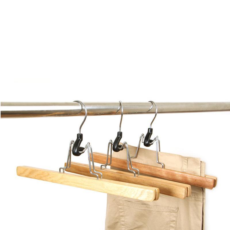Clip Type Wooden Skirt Hangers (3pcs) Clip Type Wooden Skirt Hangers (3pcs)