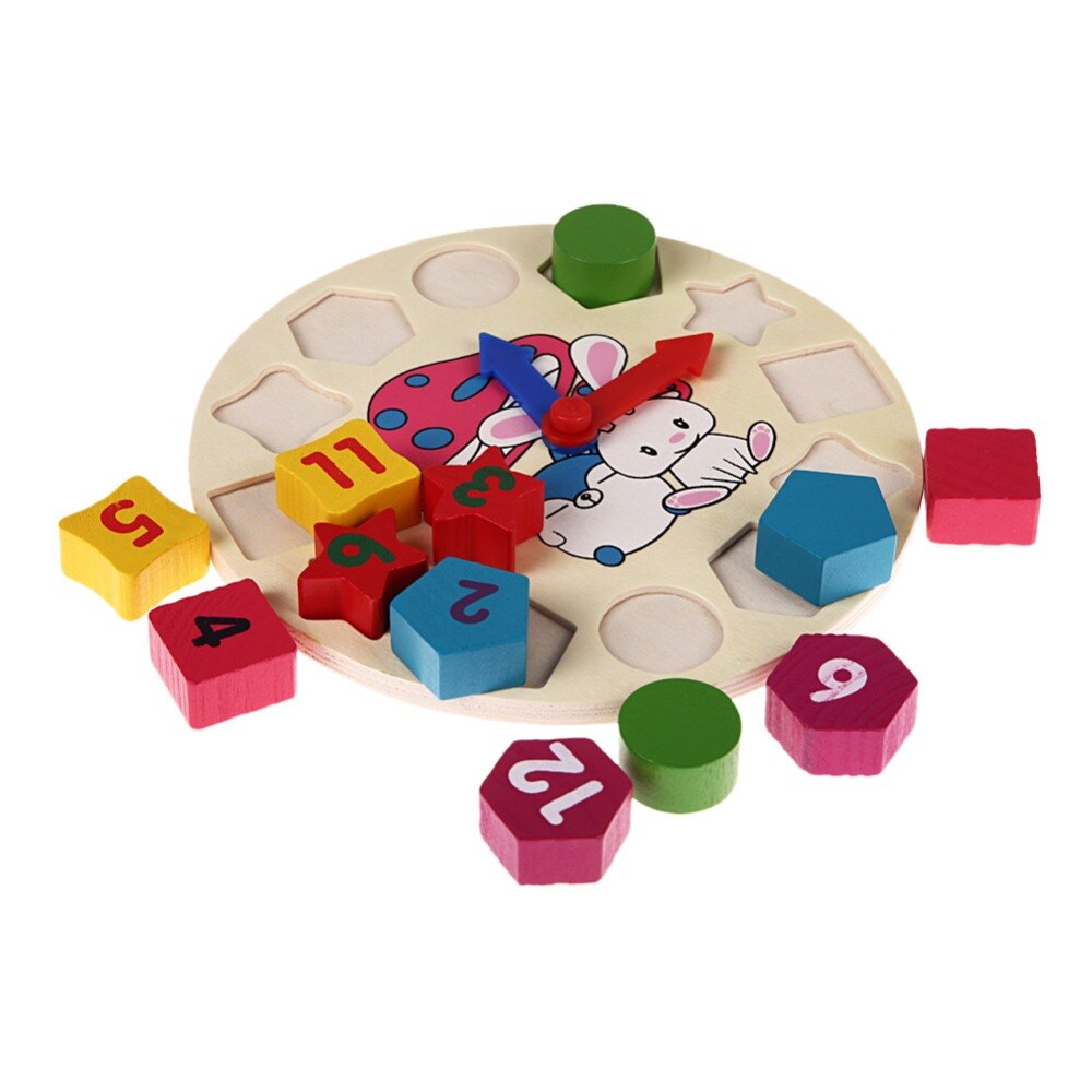 Clock Toy Wooden Puzzle Clock Toy Wooden Puzzle