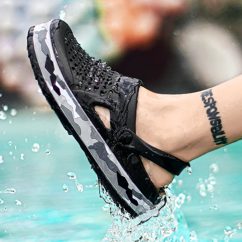 Clogs Men Sandals Casual Shoes EVA Lightweight Sandles Unisex Colorful Shoes for Summer Beach Clogs Men Sandals Casual Shoes EVA Lightweight Sandles Unisex Colorful Shoes for Summer Beach