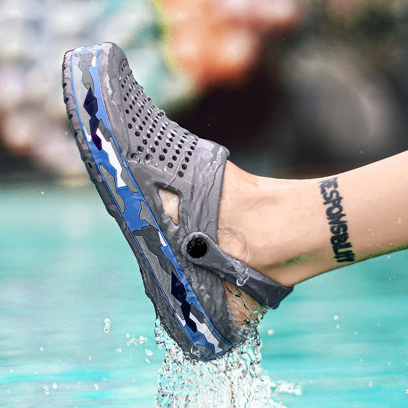 Clogs Men Sandals Casual Shoes EVA Lightweight Sandles Unisex Colorful Shoes for Summer Beach Clogs Men Sandals Casual Shoes EVA Lightweight Sandles Unisex Colorful Shoes for Summer Beach