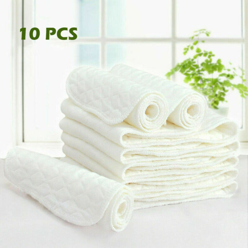 Cloth Diaper Inserts 10PCS Washable Pads Cloth Diaper Inserts 10PCS Washable Pads