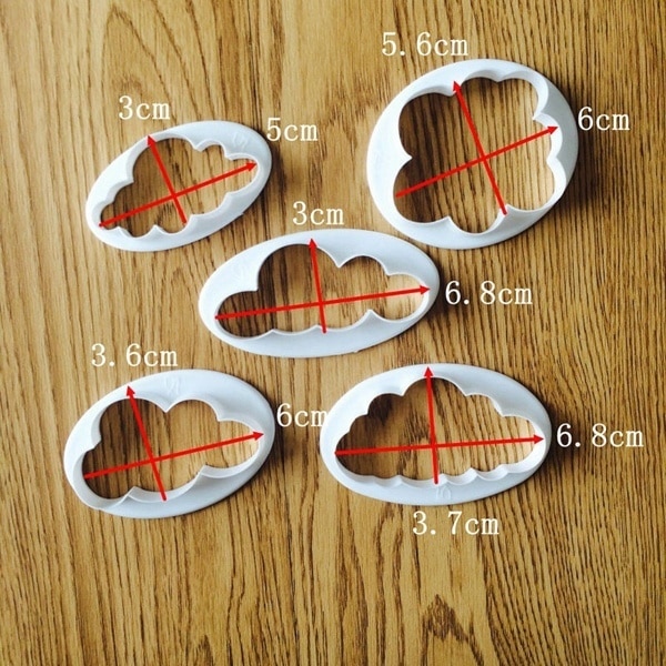 Cloud Cookie Cutters 5 Piece Set