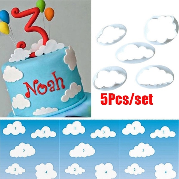 Cloud Cookie Cutters 5 Piece Set