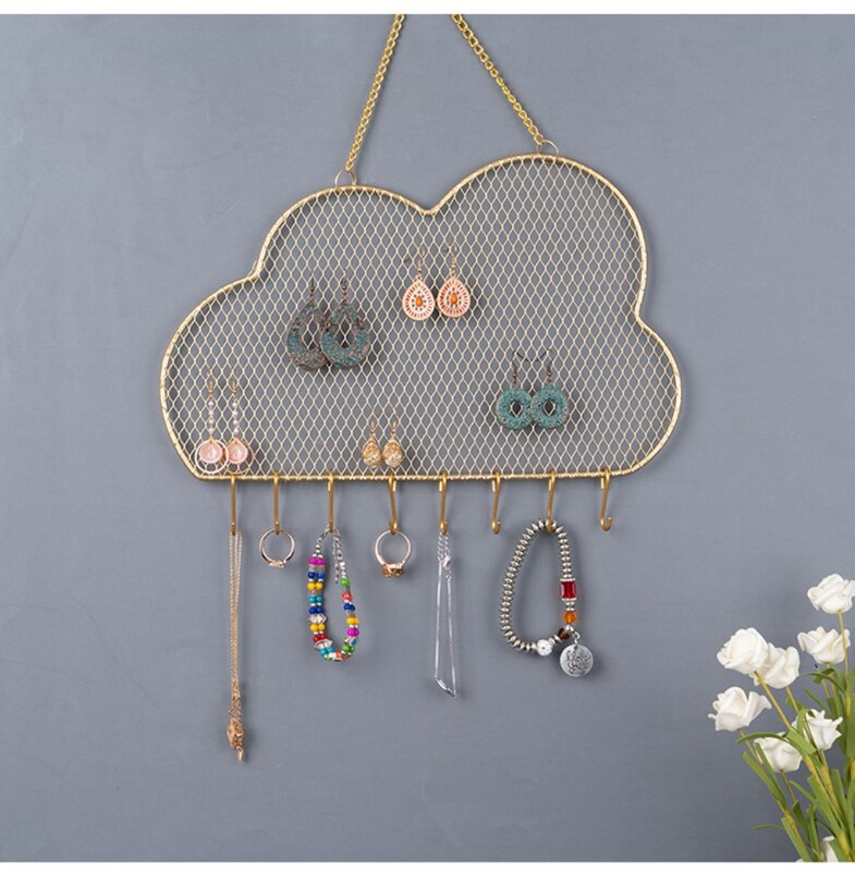 Cloud Mesh Earring Wall Holder