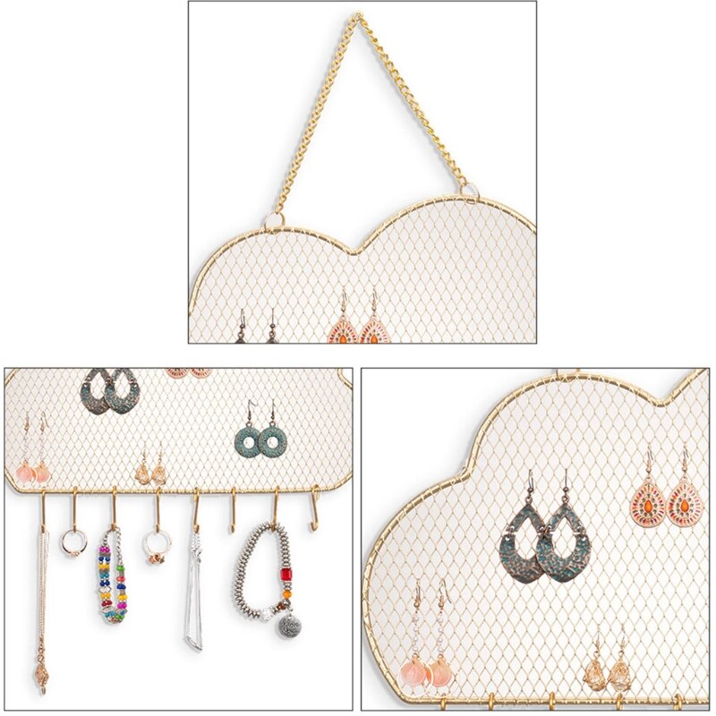 Cloud Mesh Earring Wall Holder