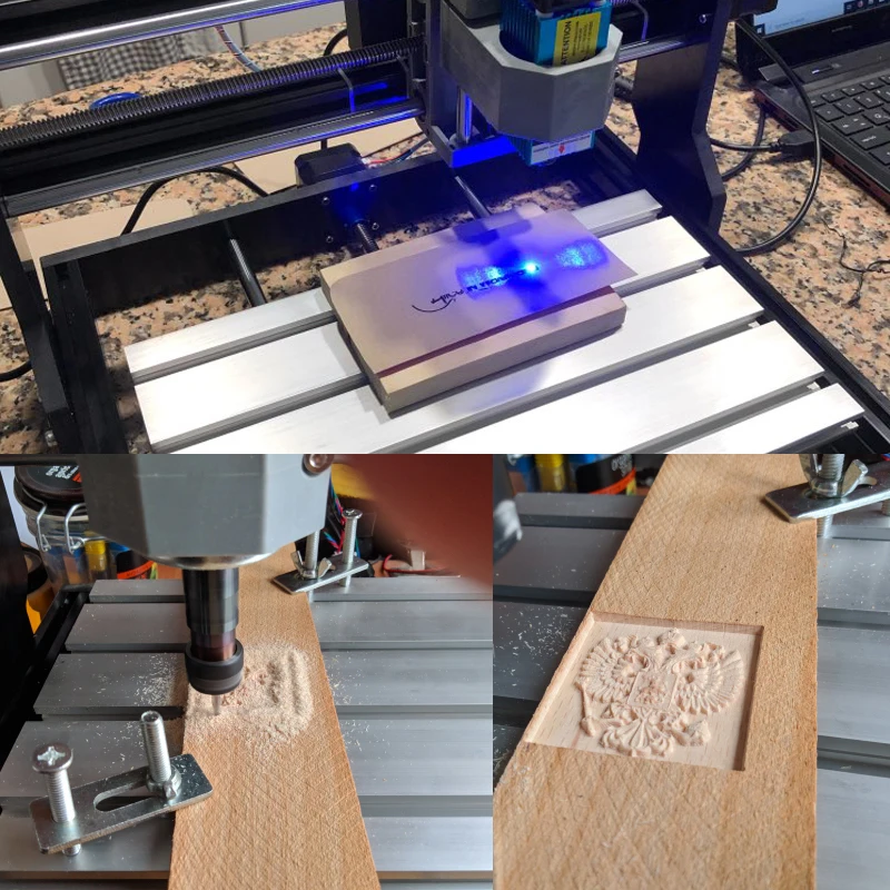 CNC Mini Laser Engraver Wood CNC Router Milling Cutting Machine GRBL Laser Engraving Machine For Acrylic PCB PVC Metal CNC Mini Laser Engraver Wood CNC Router Milling Cutting Machine GRBL Laser Engraving Machine For Acrylic PCB PVC Metal