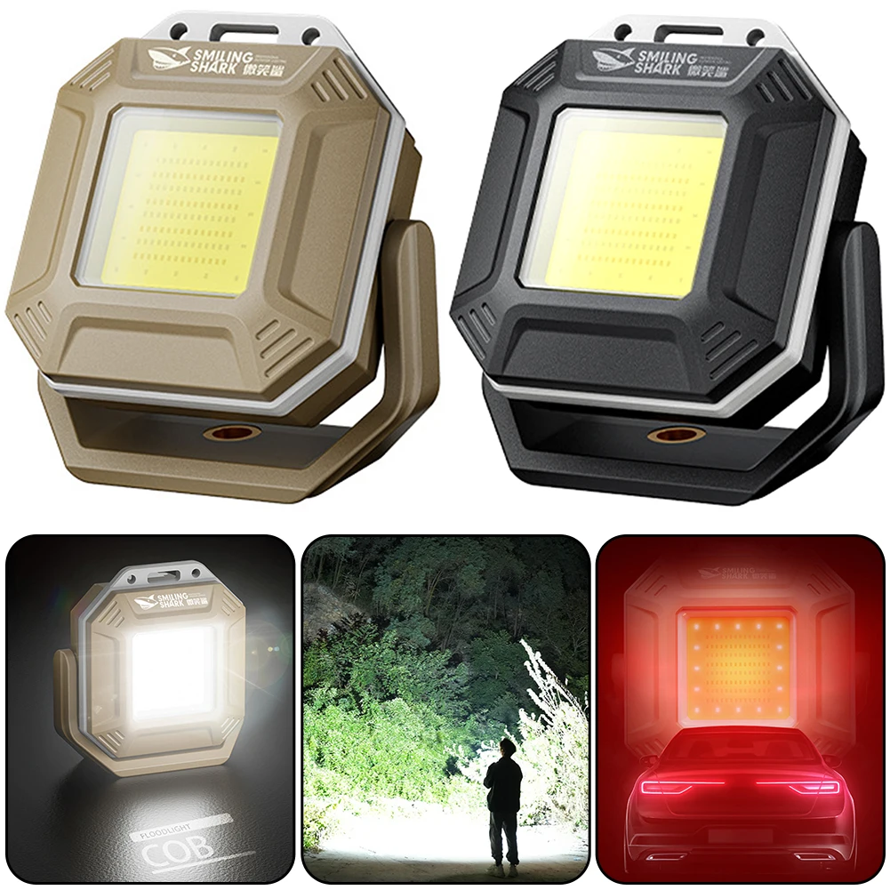 COB LED Work Light Waterproof Inspection Lamp with Magnetic Base Emergency Light Rechargeable for Car Repair Emergency