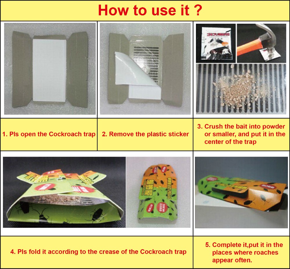 Cockroach Killer Ant Spider Trap (Set of 10)