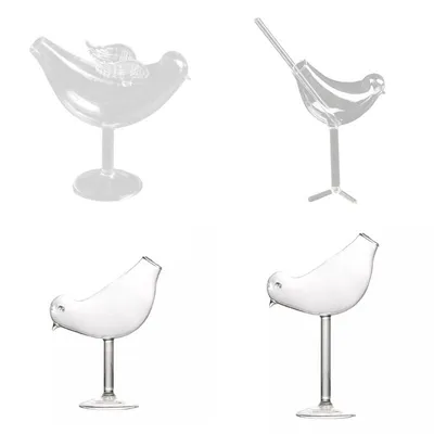 Cocktail Bird Wine Glass Cocktail Bird Wine Glass