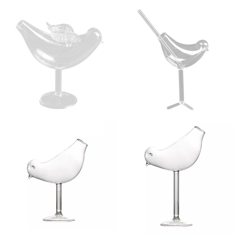 Cocktail Bird Wine Glass