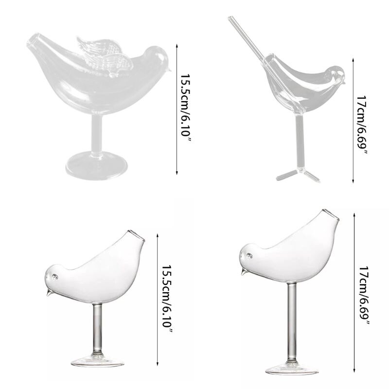 Cocktail Bird Wine Glass Cocktail Bird Wine Glass