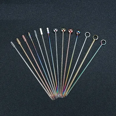 Cocktail Picks 12 Stainless Steel Sticks Cocktail Picks 12 Stainless Steel Sticks