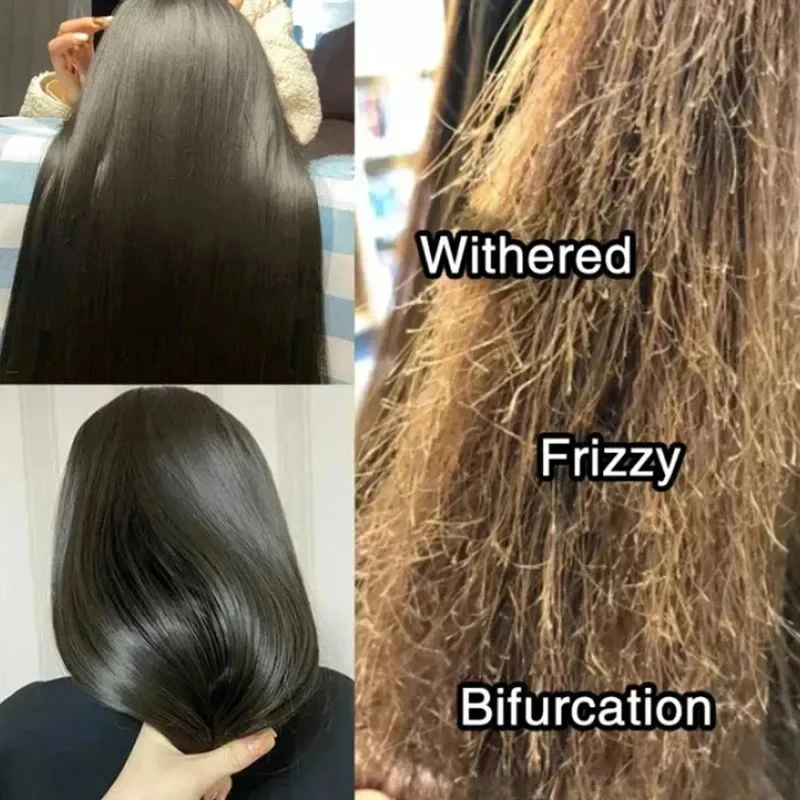 Coconut Oil Hair Mask Keratin Collagen Pro Hair Mask Repair Dry Split Ends Frizzy Damaged Deeply Moisturize Soft Smooth