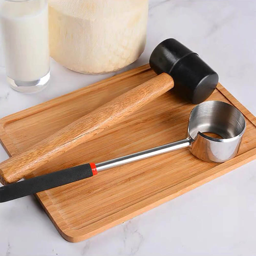 Coconut Opener Tool Manual Set (2 pcs) Coconut Opener Tool Manual Set (2 pcs)