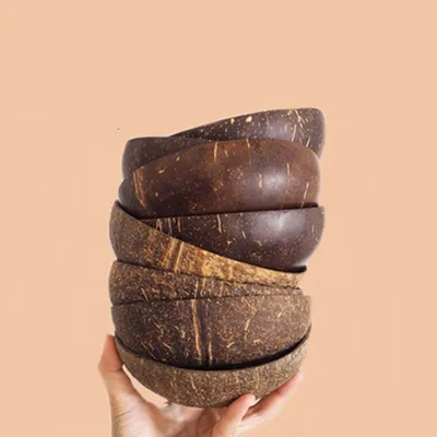 Coconut Shell Bowl Rustic Wood Craft Coconut Shell Bowl Rustic Wood Craft