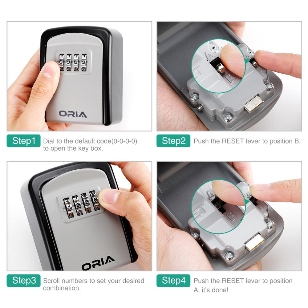 Code Combination Key Storage Box Lock