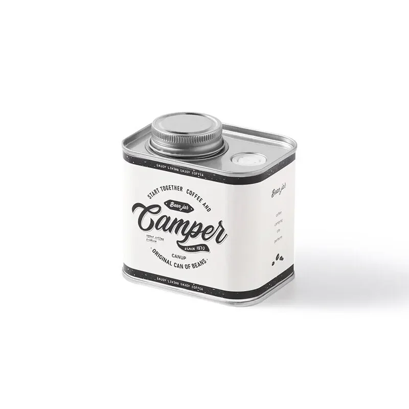 Coffee Bean Sealed Can Outdoor Camping Tin Box Food Grade Packaging Storage Fresh Breathing Tin Can Coffee Bean Sealed Can Outdoor Camping Tin Box Food Grade Packaging Storage Fresh Breathing Tin Can