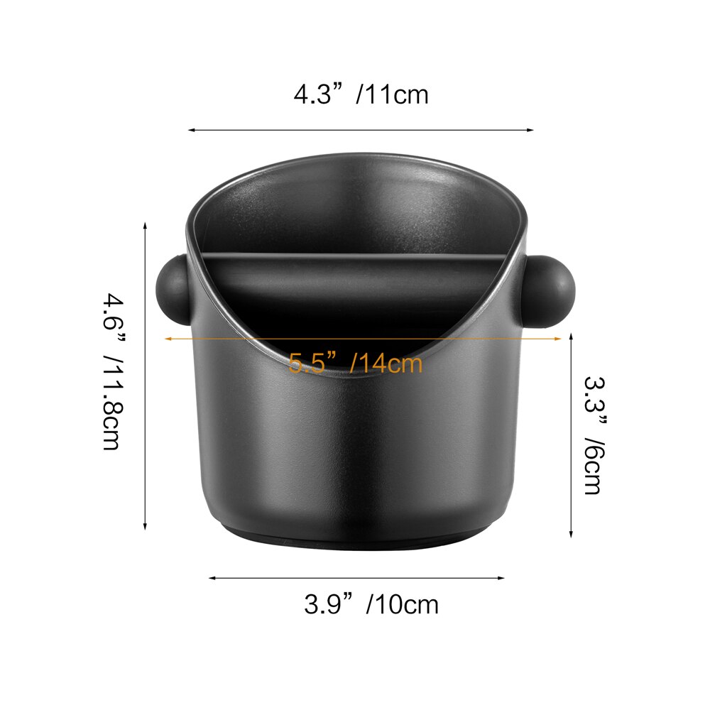 Coffee Knock Box with Rubber Bar