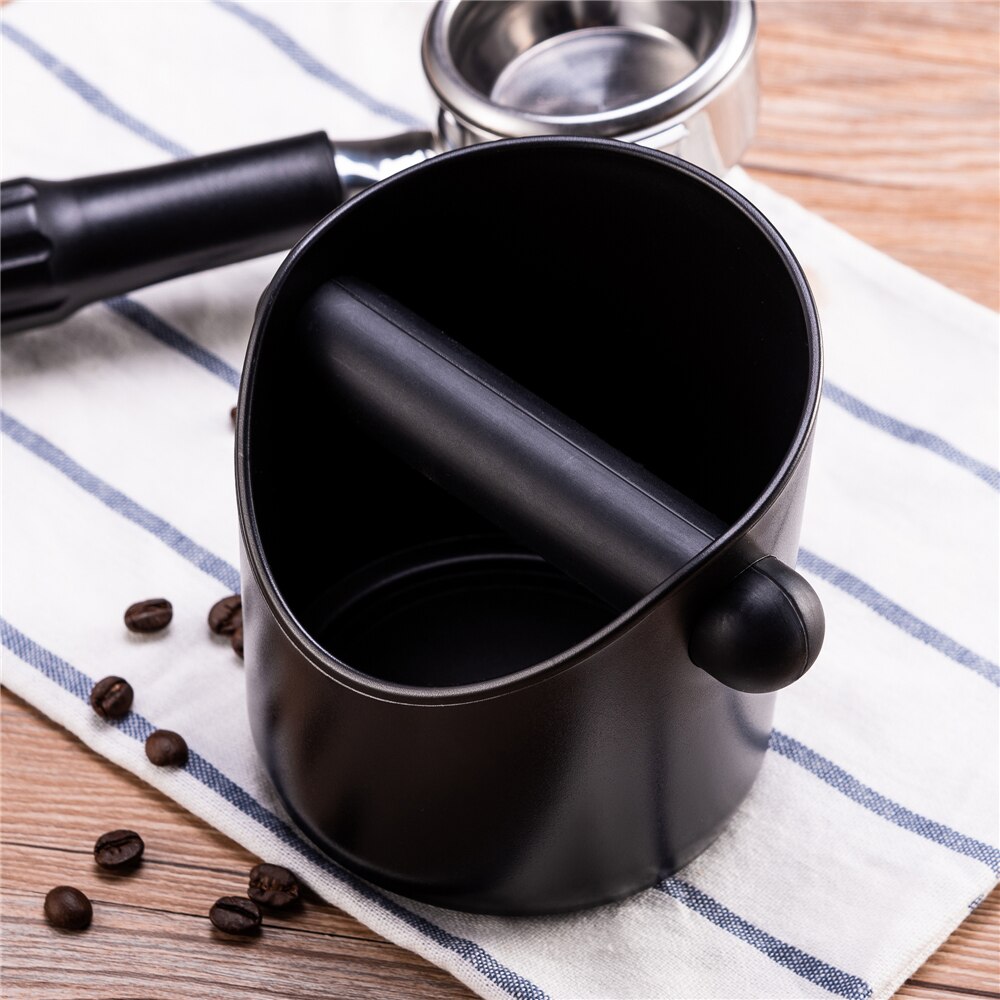Coffee Knock Box with Rubber Bar