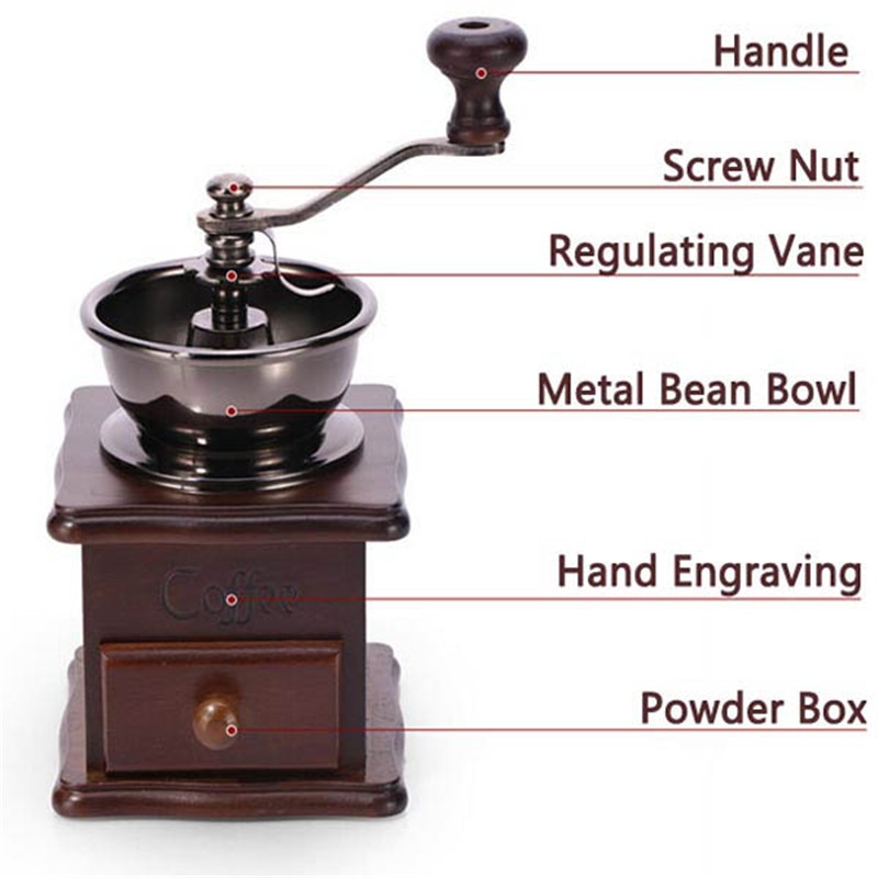 Coffee Mill Classic Manual Beans Grinder