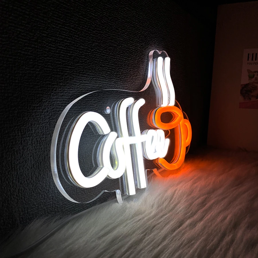 Coffee Neon Sign, Coffee Cup Led Sign Usb Power Supply Light, Suitable For Coffee Shop Business Decor, Coffee Lovers