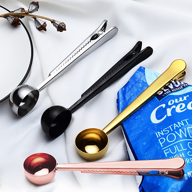 Coffee Scoop Measuring Spoon Clip