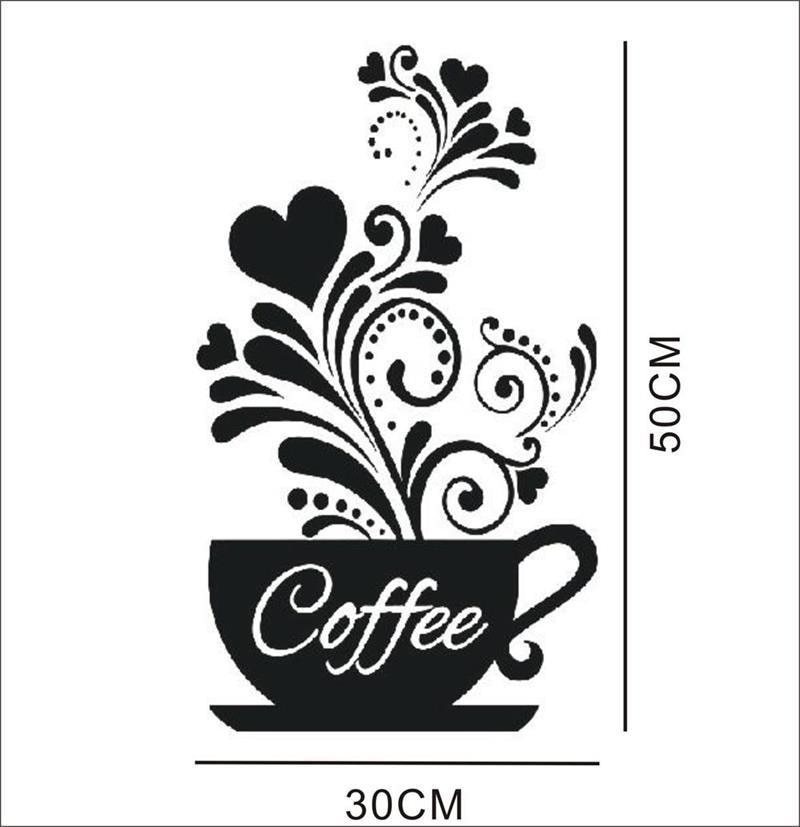 Coffee Wall Sticker Cafe Restaurant Decoration Coffee Wall Sticker Cafe Restaurant Decoration