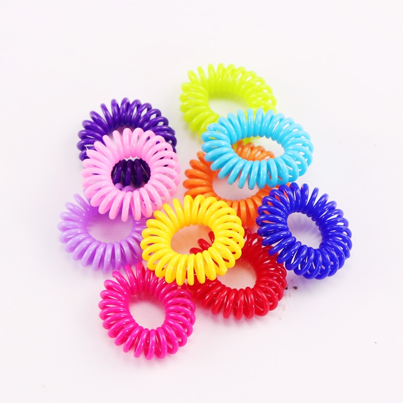 Coil Hair Ties Accessories (10 Pcs) Coil Hair Ties Accessories (10 Pcs)