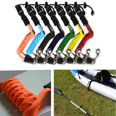 Coiled Nylon Kayak Paddle Leash Coiled Nylon Kayak Paddle Leash