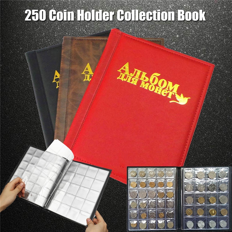 Coin Album 250-Slot Collection Book Coin Album 250-Slot Collection Book