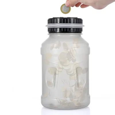 Coin Counter Bank Glow in the Dark (Euro)