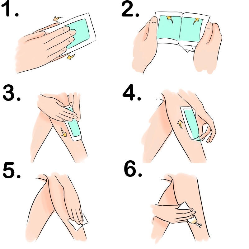 Cold Wax Strips Hair Removal Paper Cold Wax Strips Hair Removal Paper