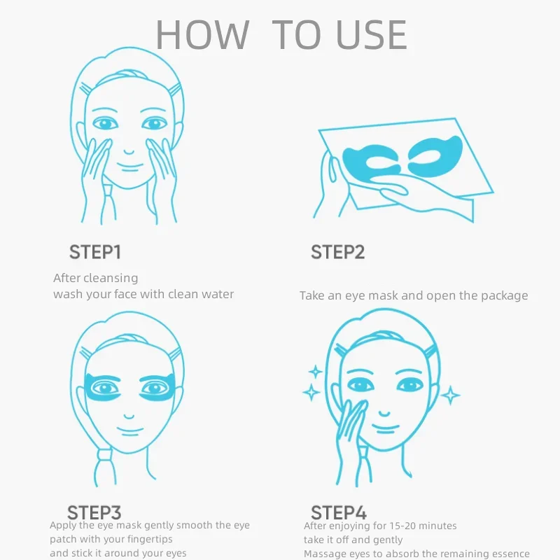Collagen Eye Mask Wrinkle Remove Eyes Patches Firming Lifting Fade Fine Lines Hyaluronic Acid Moisturizing Smooth Eye Collagen Eye Mask Wrinkle Remove Eyes Patches Firming Lifting Fade Fine Lines Hyaluronic Acid Moisturizing Smooth Eye