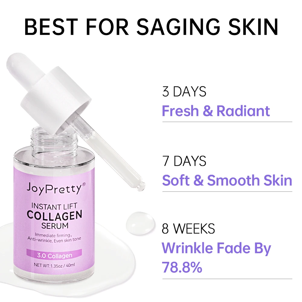 Collagen Face Serum Wrinkle Removal Anti Aging Skin Care Hyaluronic Acid Forehead Fine Lines Lifting Repair Facial Serum Collagen Face Serum Wrinkle Removal Anti Aging Skin Care Hyaluronic Acid Forehead Fine Lines Lifting Repair Facial Serum