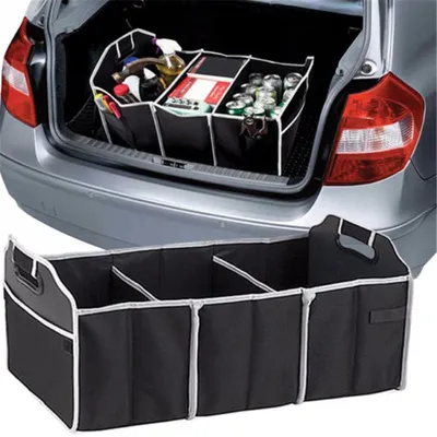 Collapsible 3 Compartment Car Trunk Divider