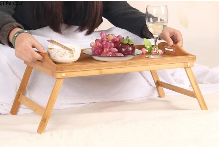 Collapsible Bamboo Wooden Bed Tray Collapsible Bamboo Wooden Bed Tray