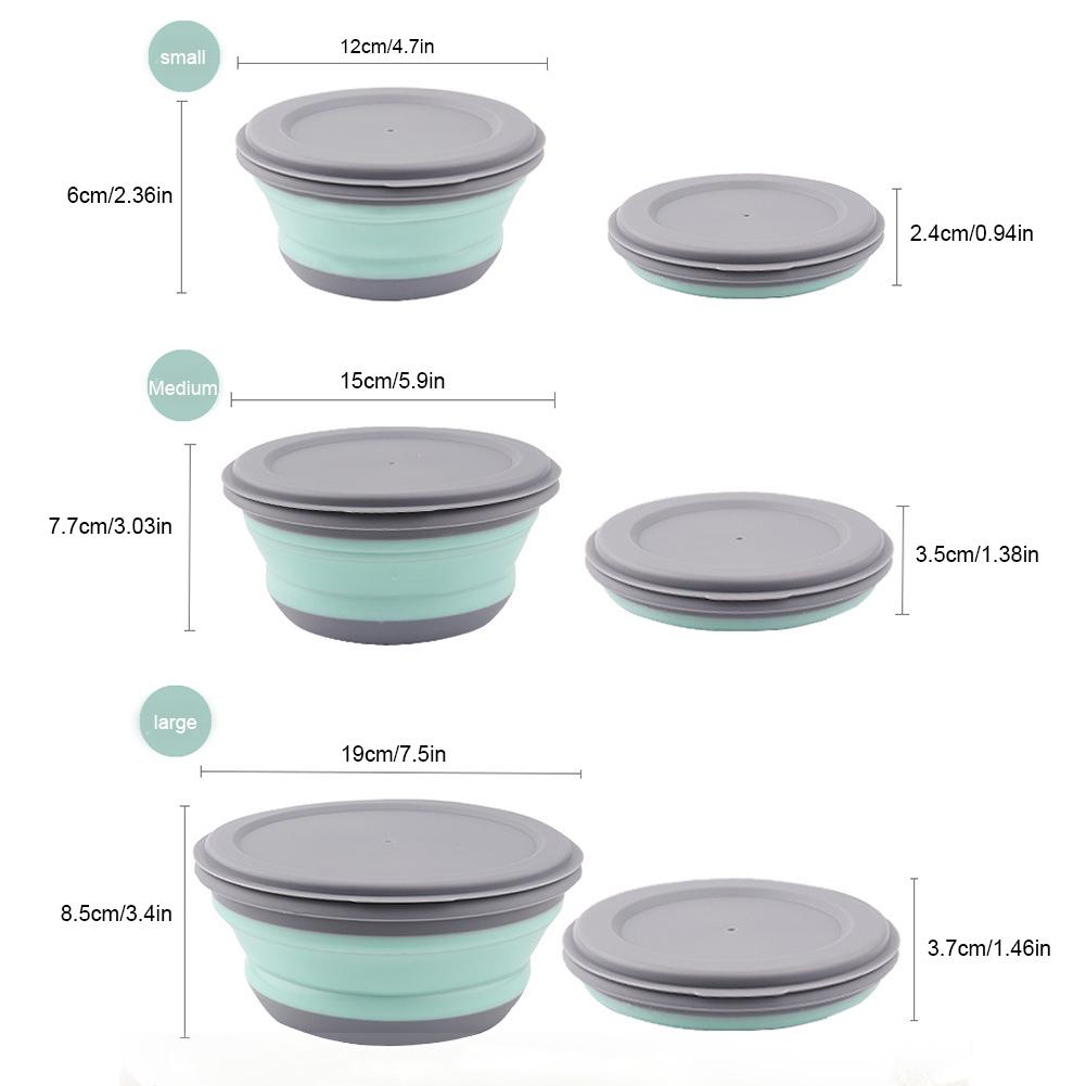 Collapsible Bowl Silicone Folding Bowl (3pcs) Collapsible Bowl Silicone Folding Bowl (3pcs)