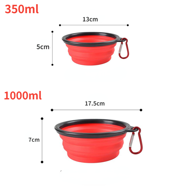 Collapsible Dog Water Bowl (350/1000ml)