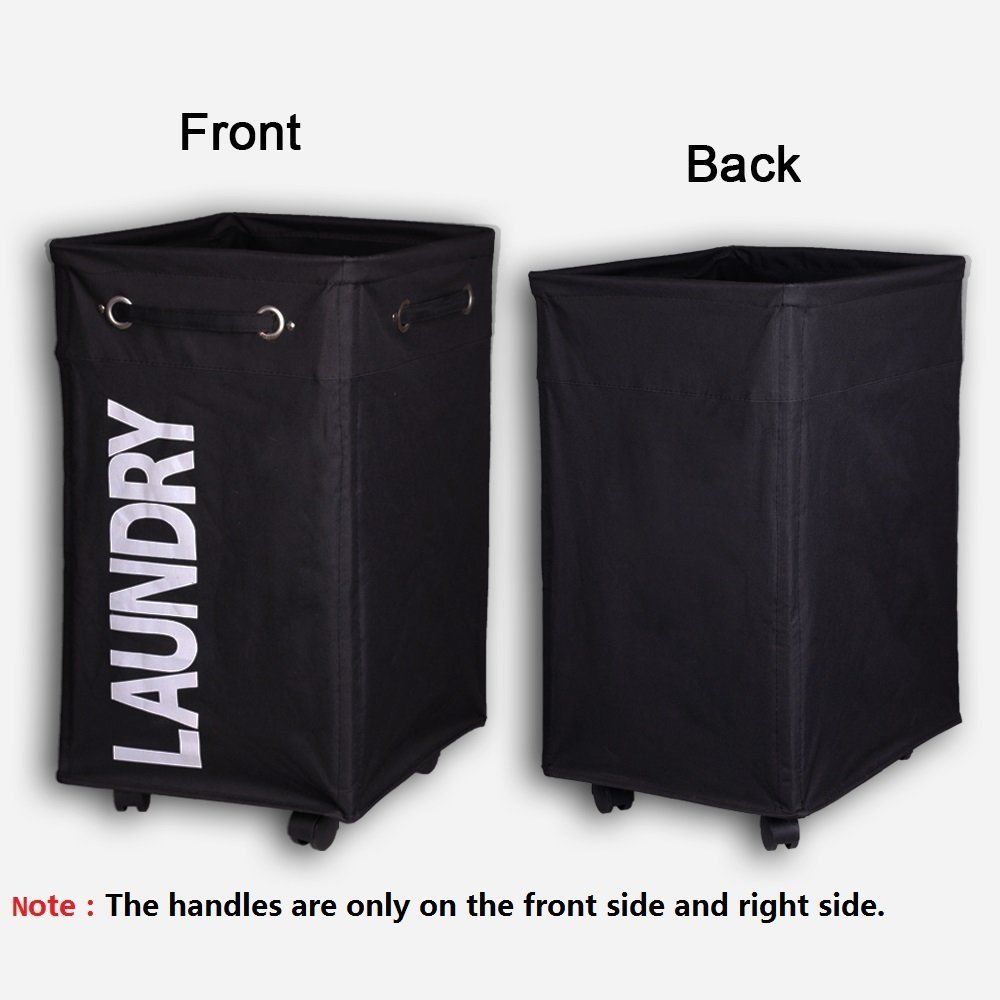 Collapsible Hamper with Wheels