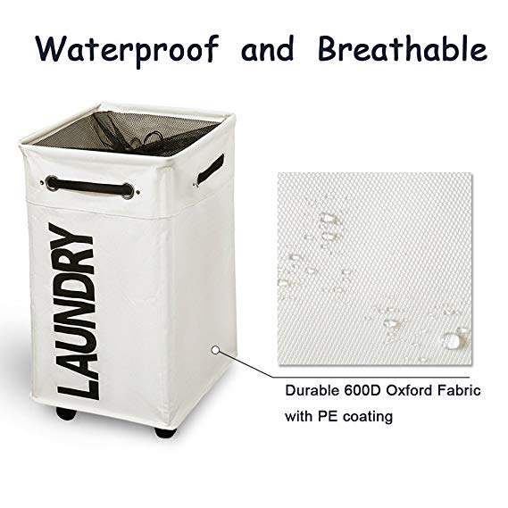 Collapsible Hamper with Wheels