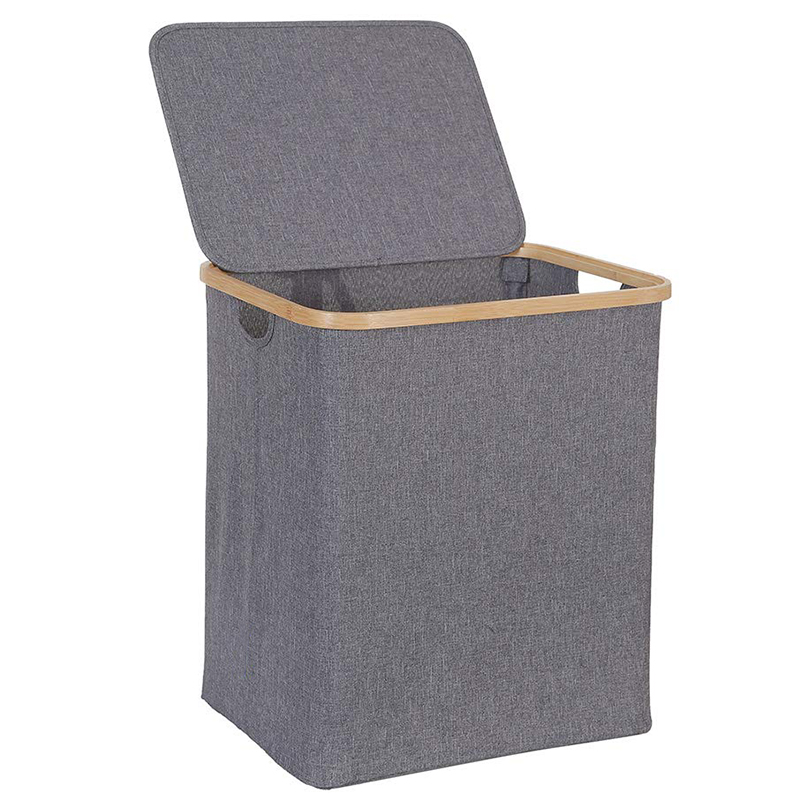 Collapsible Laundry Hamper with Lid