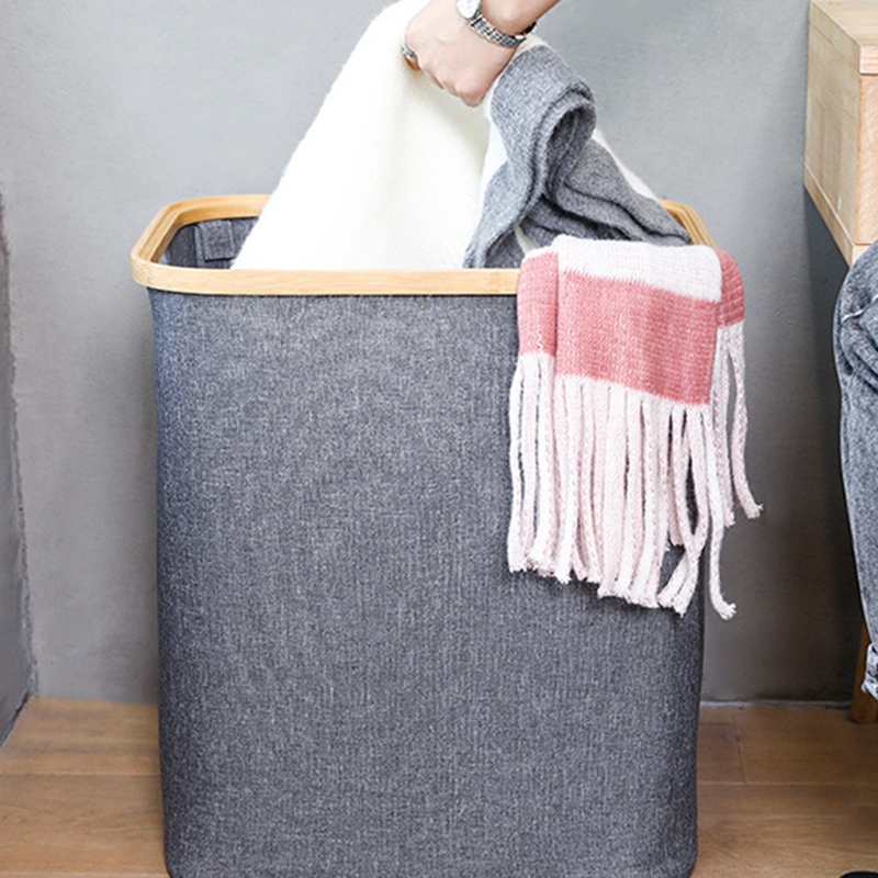 Collapsible Laundry Hamper with Lid