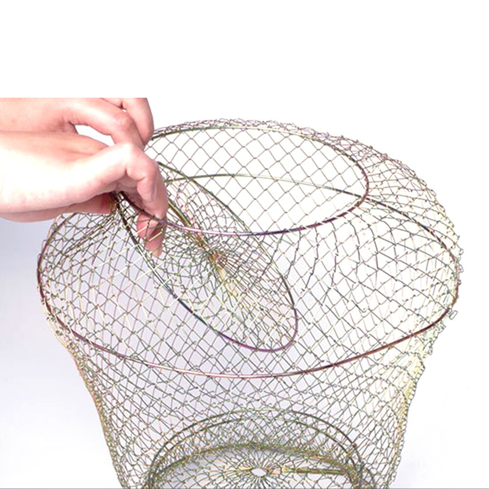 Collapsible Metal Wire Fishing Cage Collapsible Metal Wire Fishing Cage