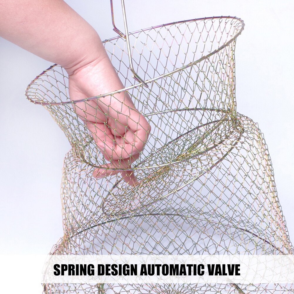 Collapsible Metal Wire Fishing Cage Collapsible Metal Wire Fishing Cage