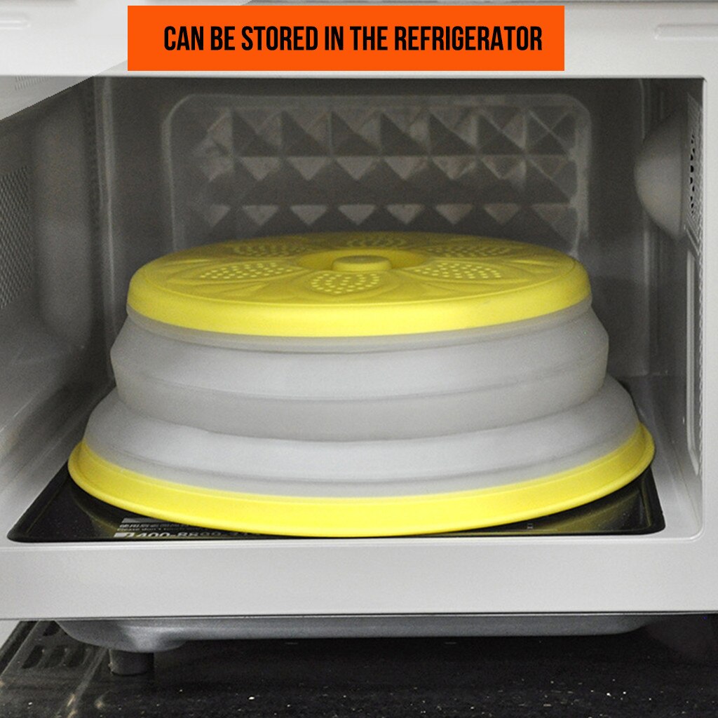 Collapsible Microwave Cover and Strainer